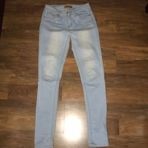 Light wash jeans